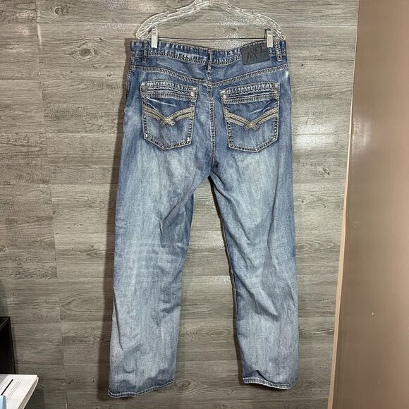 TK AXEL Treadwell Relaxed Straight Leg Fit Denim Jeans Men’s Size 38 X 30 - Picture 1 of 10